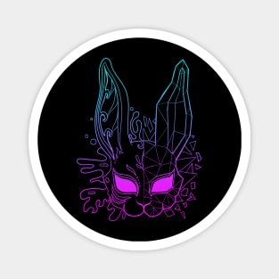 Polygon Bunny Mask Magnet